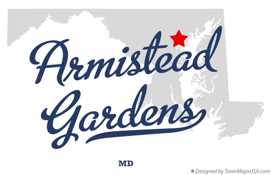 Map of Armistead Gardens Maryland MD