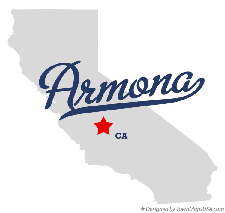 Map of Armona California CA