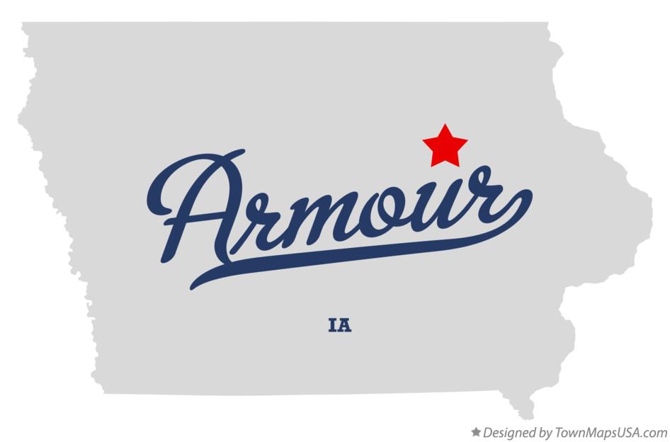 Map of Armour Iowa IA