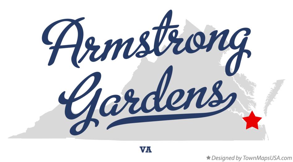 Map of Armstrong Gardens Virginia VA