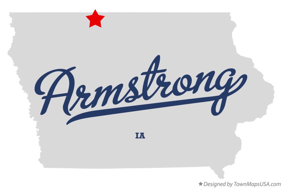 Map of Armstrong Iowa IA