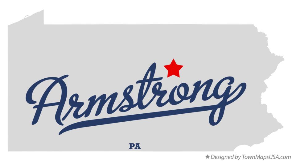 Map of Armstrong Pennsylvania PA