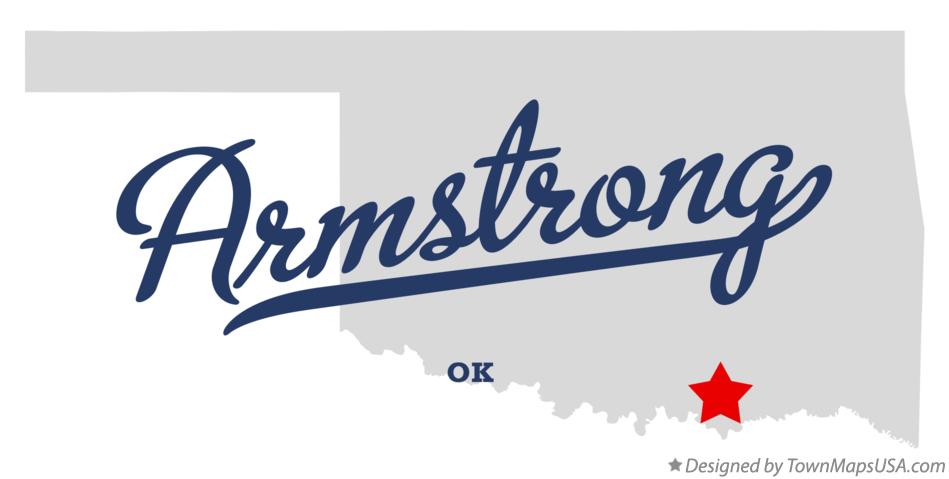 Map of Armstrong Oklahoma OK