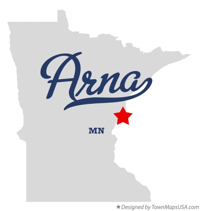 Map of Arna Minnesota MN