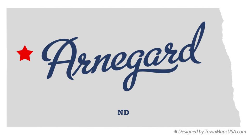 Map of Arnegard North Dakota ND