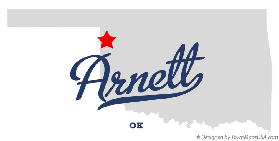 Map of Arnett Oklahoma OK