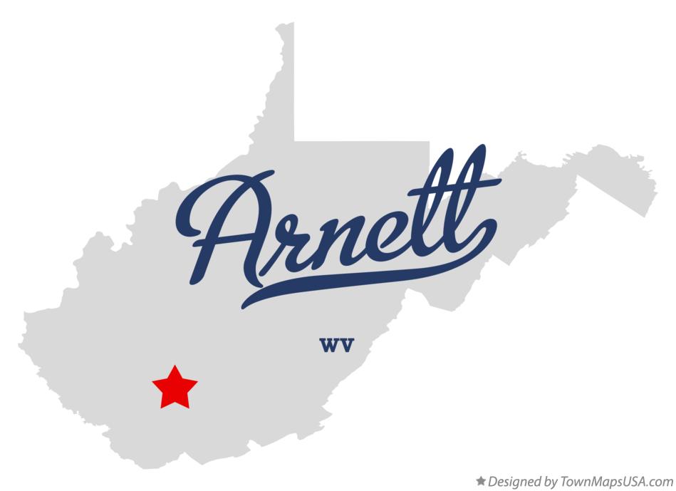 Map of Arnett West Virginia WV