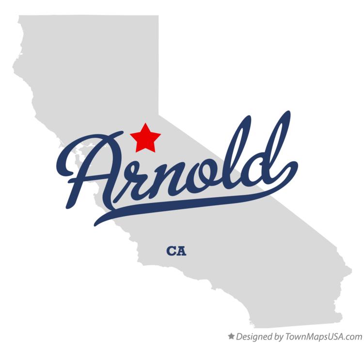 Map of Arnold California CA