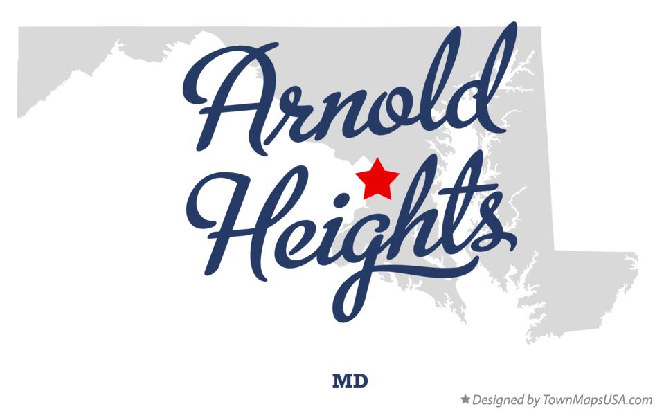 Map of Arnold Heights Maryland MD