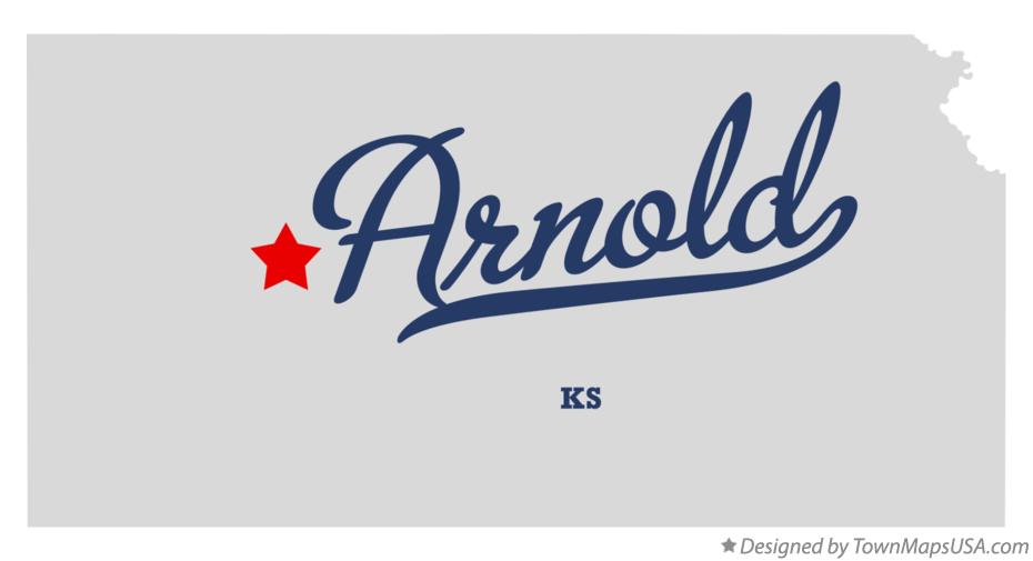 Map of Arnold Kansas KS