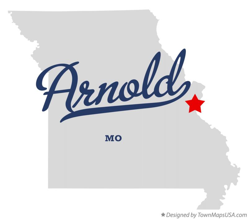 Map of Arnold Missouri MO