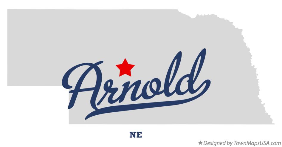 Map of Arnold Nebraska NE