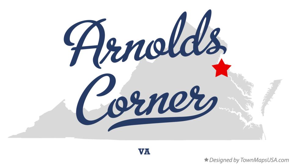 Map of Arnolds Corner Virginia VA