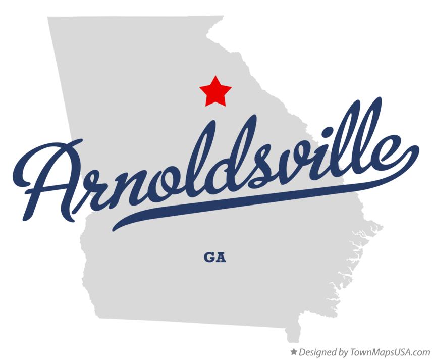Map of Arnoldsville Georgia GA