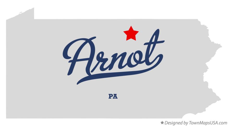 Map of Arnot Pennsylvania PA