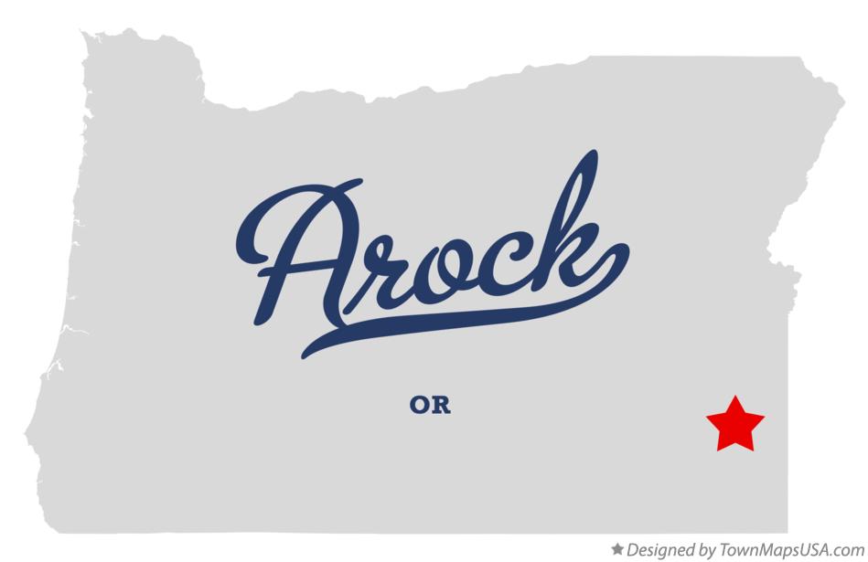Map of Arock Oregon OR