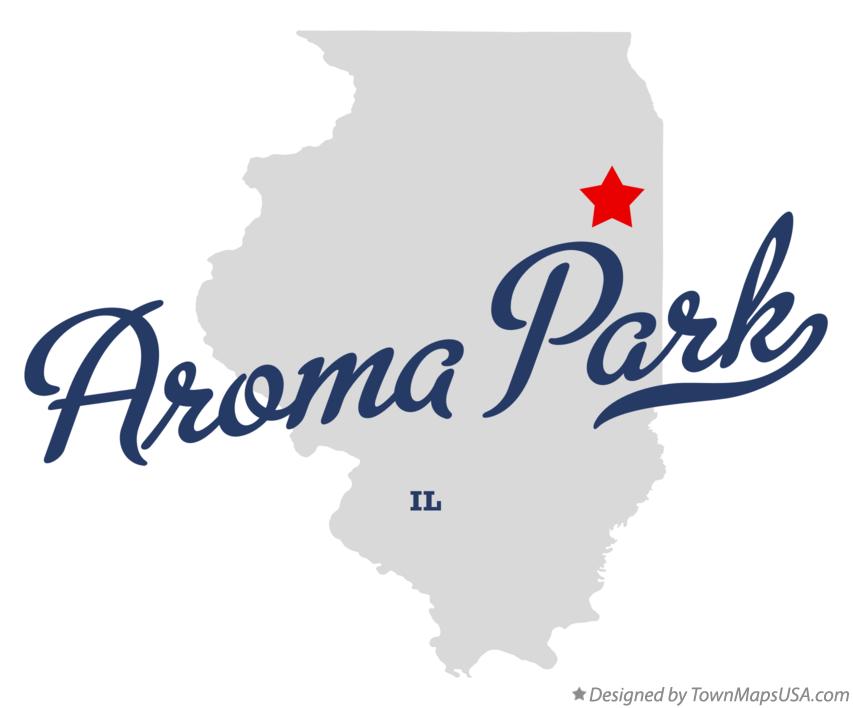 Map of Aroma Park Illinois IL