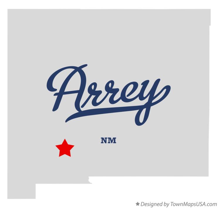 Map of Arrey New Mexico NM