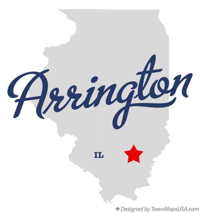 Map of Arrington Illinois IL