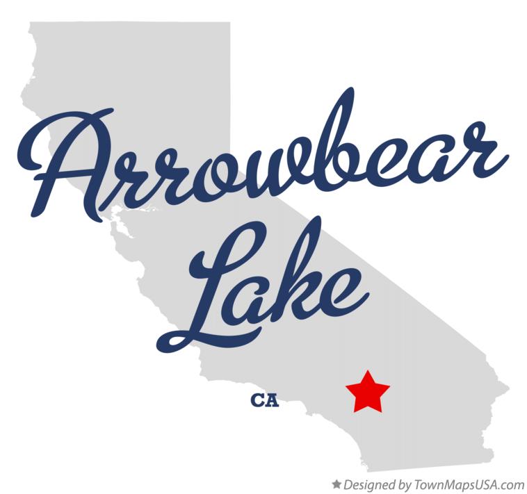 Map of Arrowbear Lake California CA