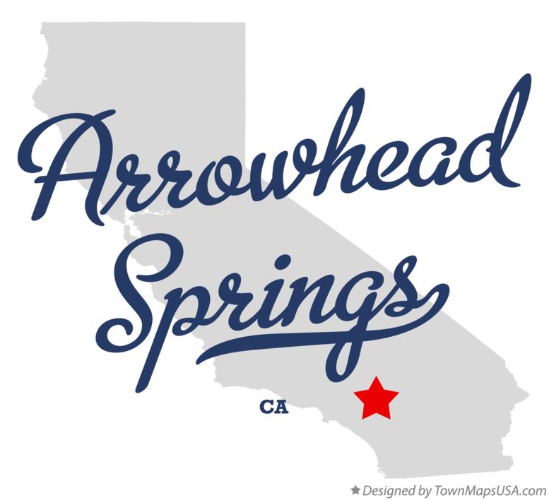 Map of Arrowhead Springs California CA