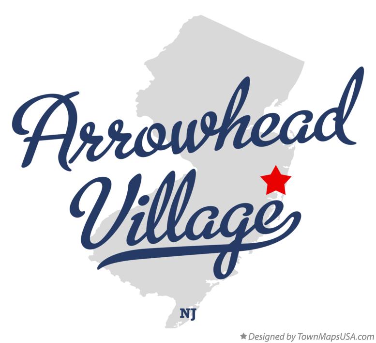 Map of Arrowhead Village New Jersey NJ