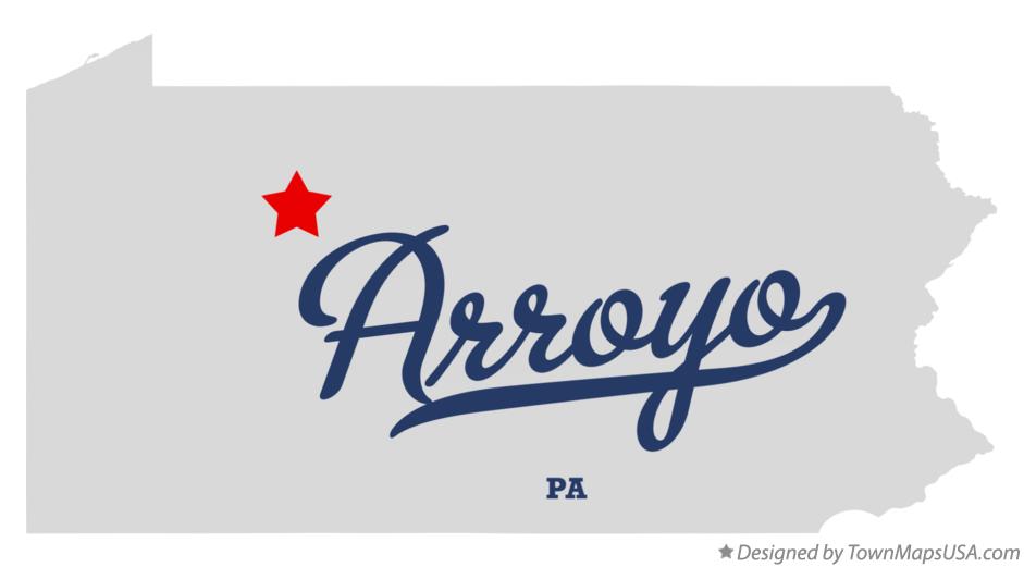 Map of Arroyo Pennsylvania PA