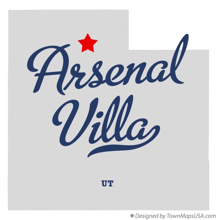 Map of Arsenal Villa Utah UT