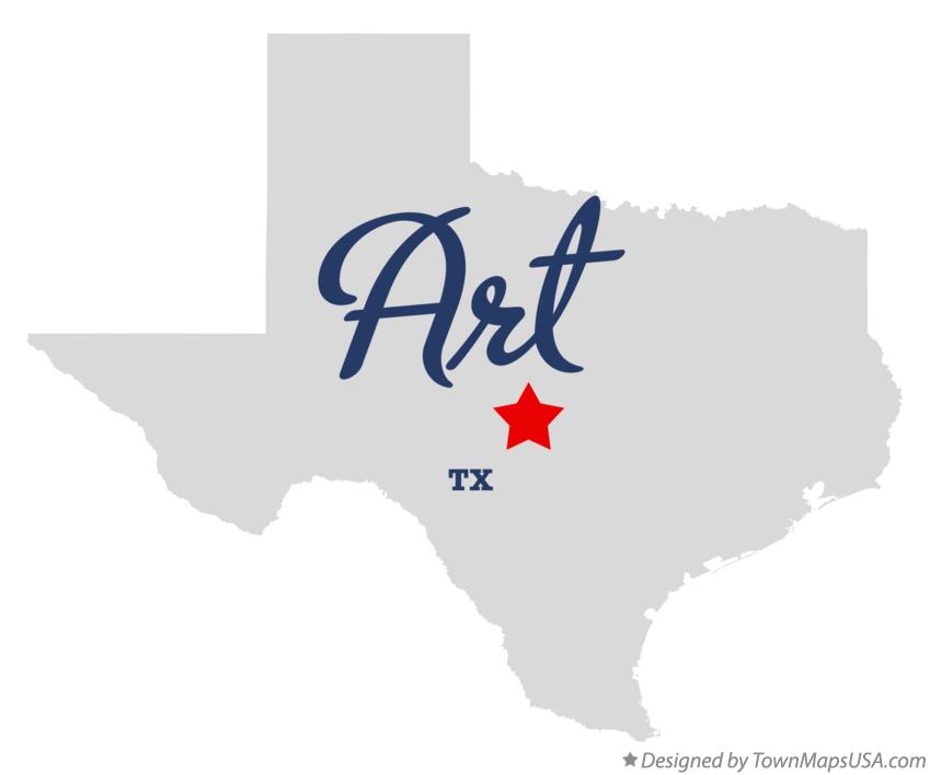 Map of Art Texas TX