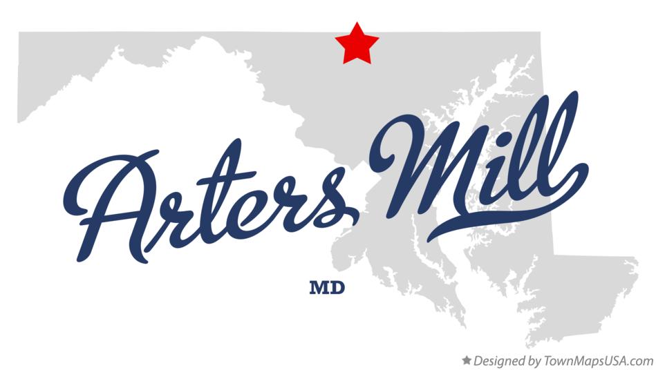 Map of Arters Mill Maryland MD