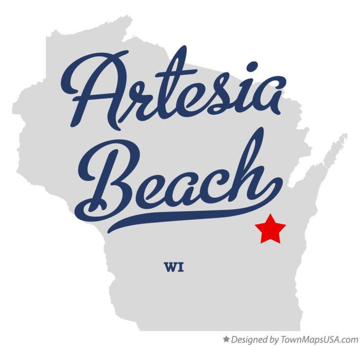 Map of Artesia Beach Wisconsin WI