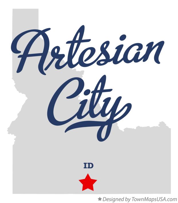 Map of Artesian City Idaho ID