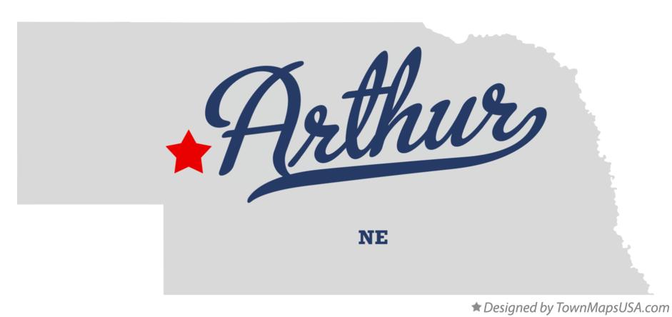 Map of Arthur Nebraska NE