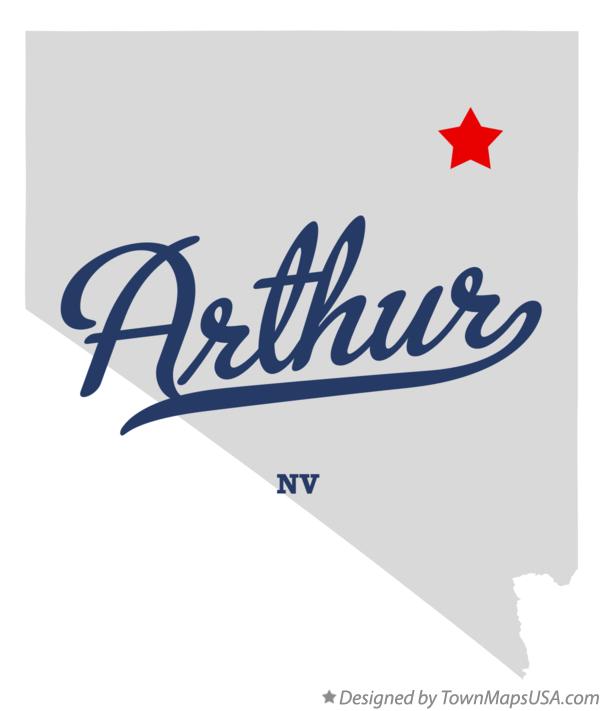 Map of Arthur Nevada NV