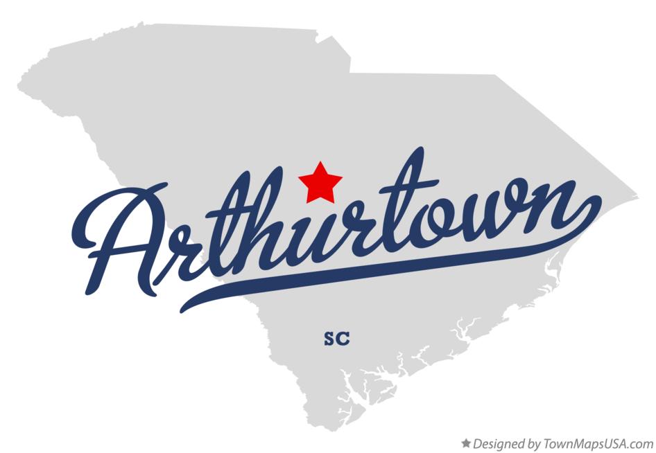 Map of Arthurtown South Carolina SC