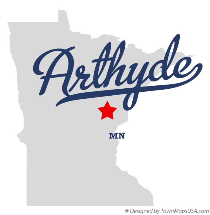 Map of Arthyde Minnesota MN