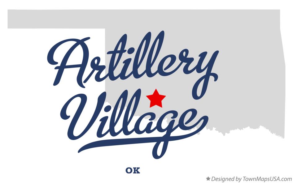 Map of Artillery Village Oklahoma OK