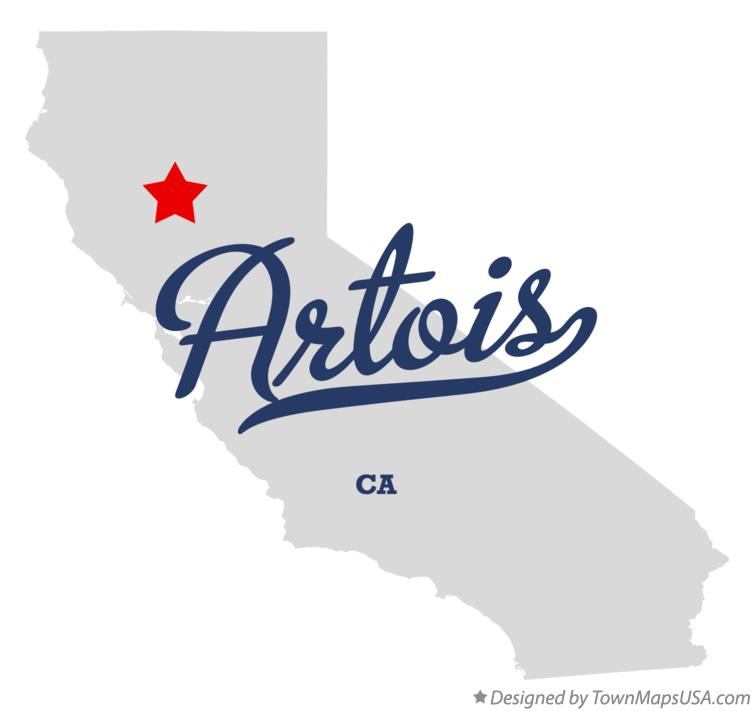 Map of Artois California CA