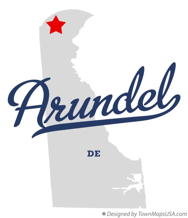 Map of Arundel Delaware DE