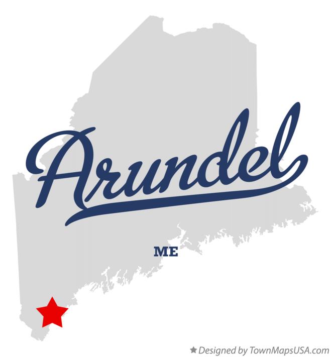 Map of Arundel Maine ME