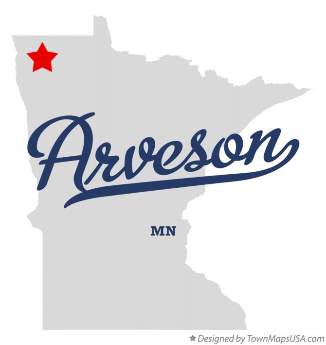 Map of Arveson Minnesota MN