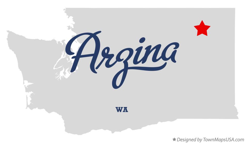 Map of Arzina Washington WA