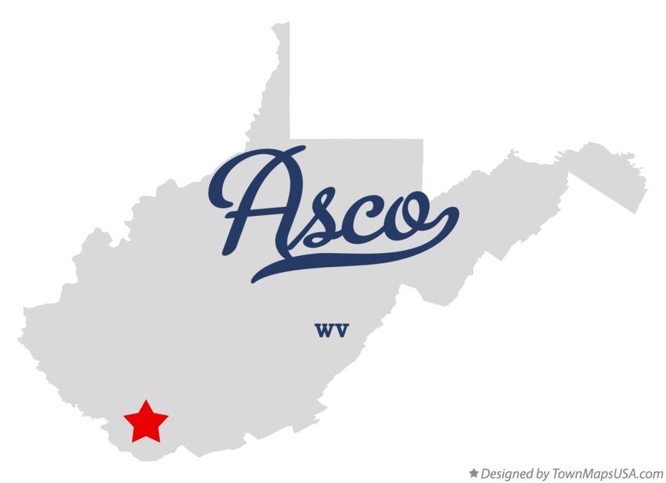Map of Asco West Virginia WV