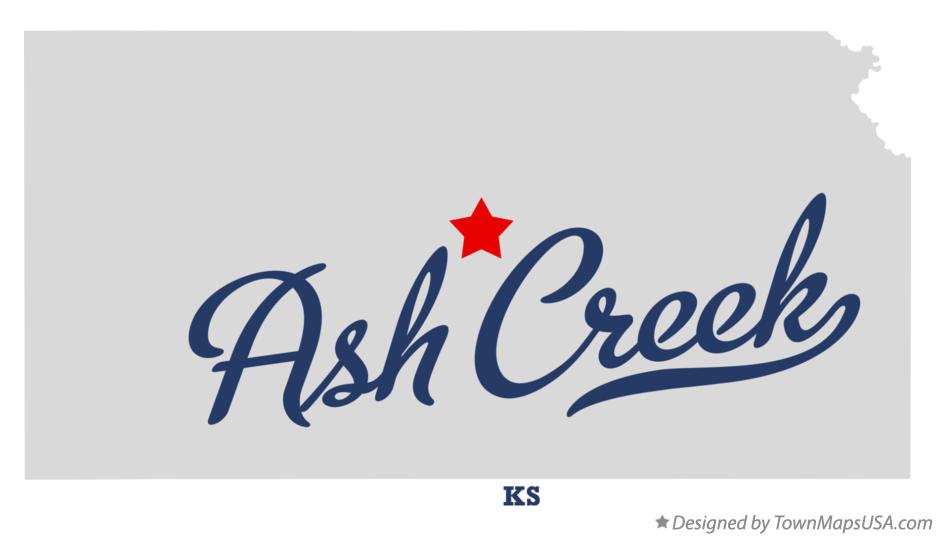 Map of Ash Creek Kansas KS