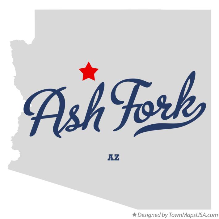 Map of Ash Fork Arizona AZ