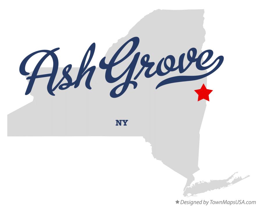 Map of Ash Grove New York NY