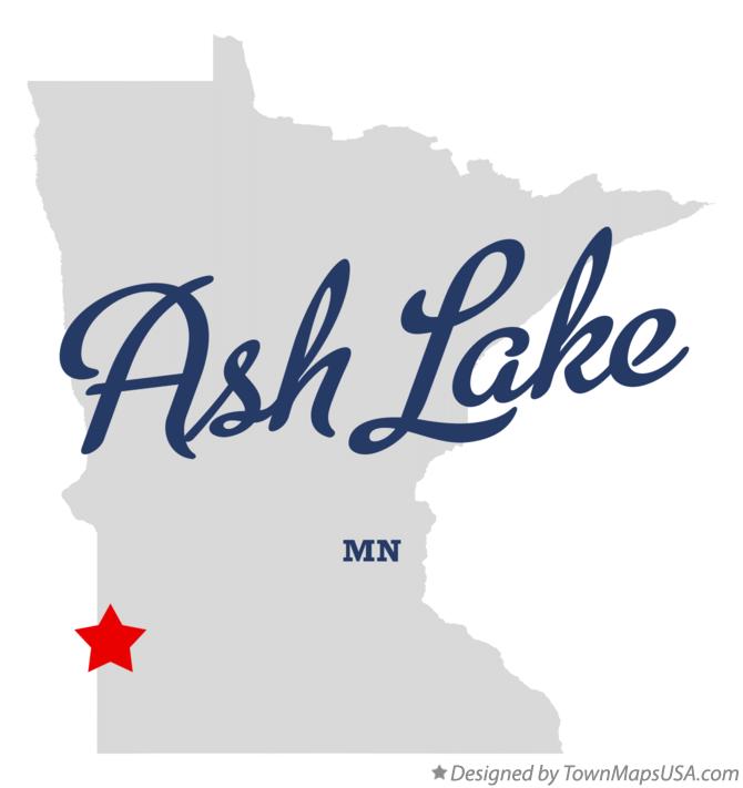 Map of Ash Lake Minnesota MN