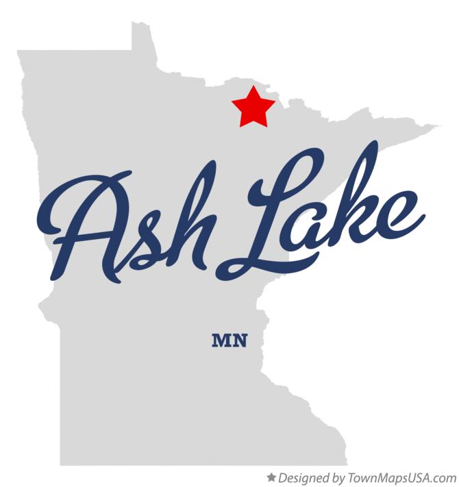 Map of Ash Lake Minnesota MN