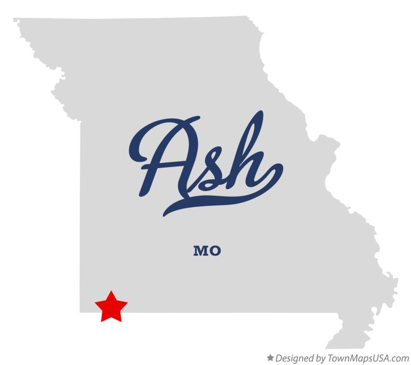 Map of Ash Missouri MO