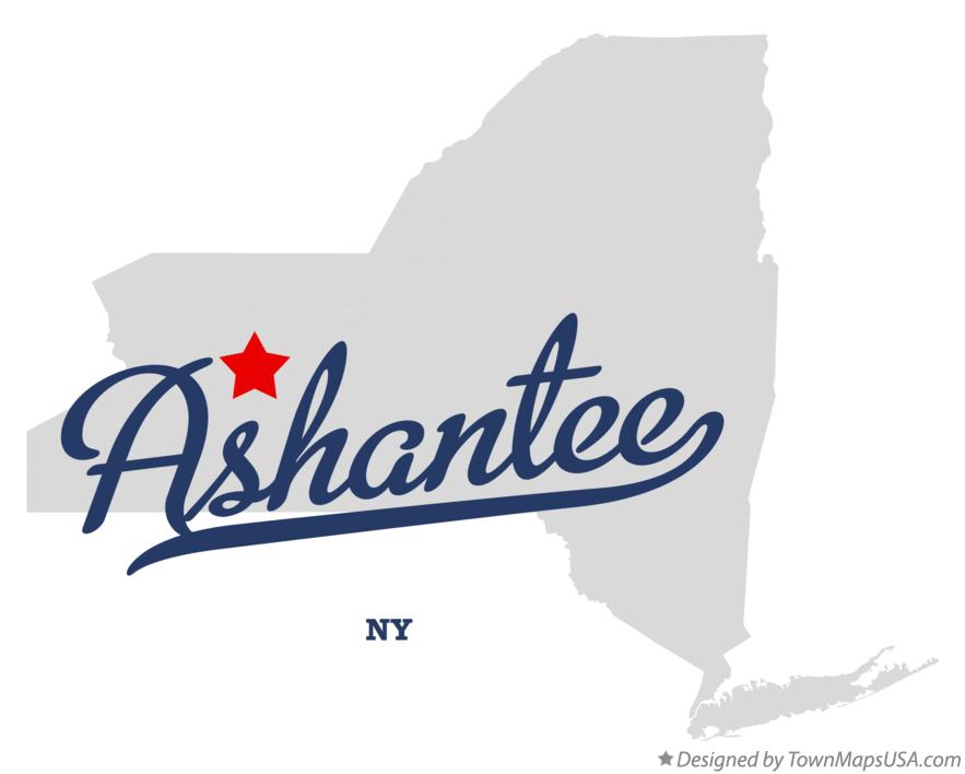 Map of Ashantee New York NY